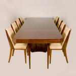 Set of 10 Art Deco gondola style dining chairs