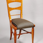 A set of four Biedermeier chairs