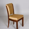 A striking set of Modernist dining chairs by Maurice Dufrene