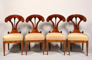 A set of four outstanding Biedermeier side chairs 2