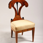 A set of four outstanding Biedermeier side chairs