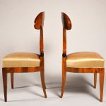 A set of four outstanding Biedermeier side chairs