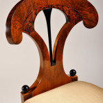 A set of four outstanding Biedermeier side chairs