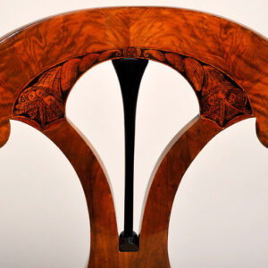 A set of four outstanding Biedermeier side chairs