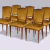 Set of six dining chairs by Dominique