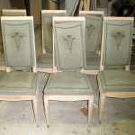 A set of six dining chairs by Maurice Jallot