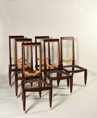 A set of six dining chairs by Maurice Jallot 2