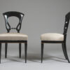 A set of four exceptional Biedermeier side chairs