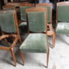 A set of six dining chairs