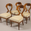 An exceptional pair of Biedermeier side chairs