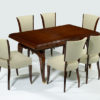 Set of 8 Art Deco dining chairs