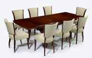 Set of 8 Art Deco dining chairs 3