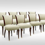 Set of 8 Art Deco dining chairs