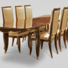 A striking set of six dining chairs