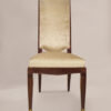 A striking set of six dining chairs