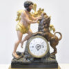 An Empire Mantle Clock of Hercules and the Nemean Lion