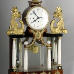 A Biedermeier mantel clock