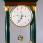 A Biedermeier mantel clock