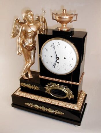 An Empire mantle clock