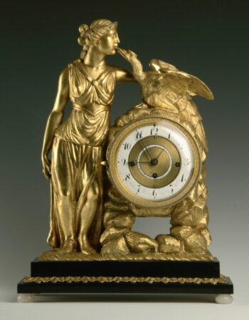 An Empire mantel clock
"Leda with a swan"