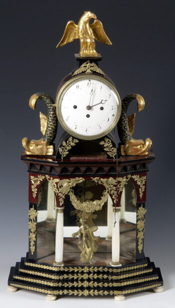 A Viennese Empire mantel clock