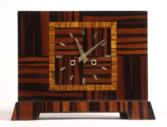 An Art Deco mantel clock