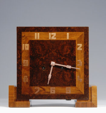 An Art Deco mantel clock