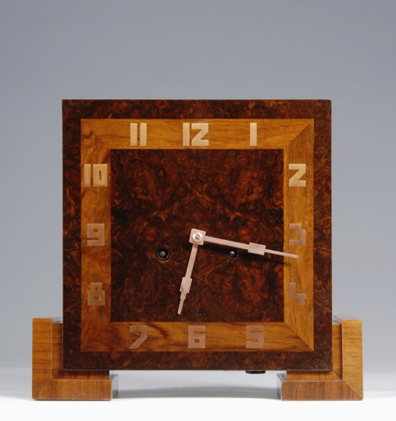 An Art Deco mantel clock