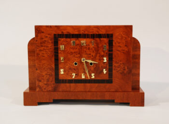 An Art Deco mantel clock