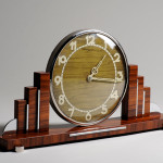 A modernist Art Deco mantel clock