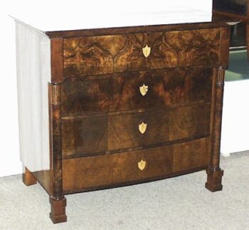 A Biedermeier writing commode