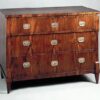 A Biedermeier three drawer commode