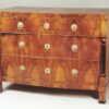 A Biedermeier three drawer commode