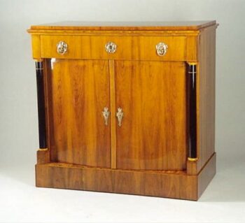 A large and exceptional Biedermeier two door serving dresser 