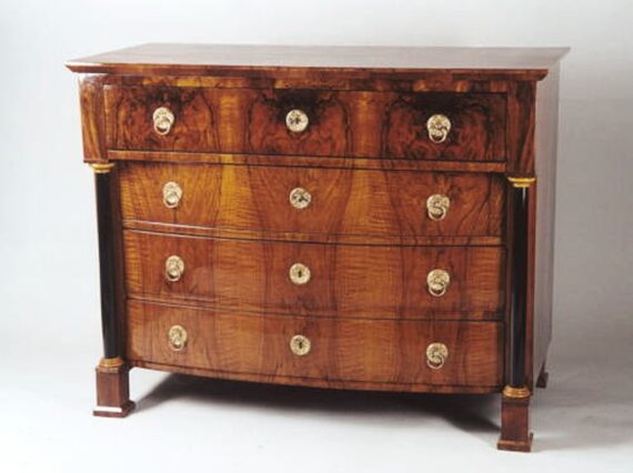 A Biedermeier writing commode