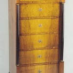 A Biedermeier tall chest