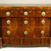 A Biedermeier three drawer commode