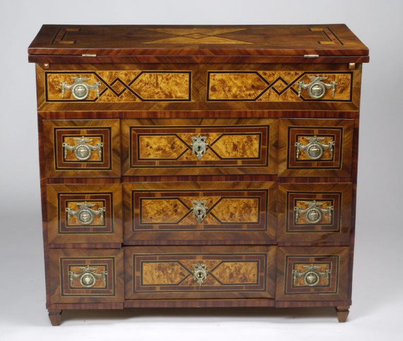 A Neoclassical small chest of drawers