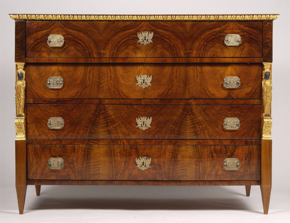 An Empire bureau-commode