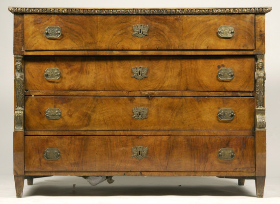 An Empire bureau-commode