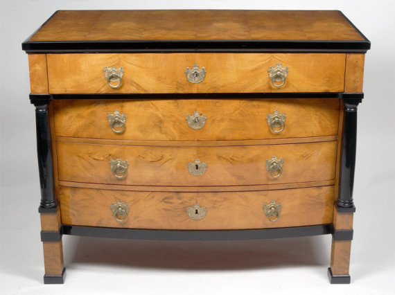 A Biedermeier bureau-commode