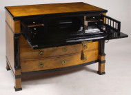 A Biedermeier bureau-commode 3