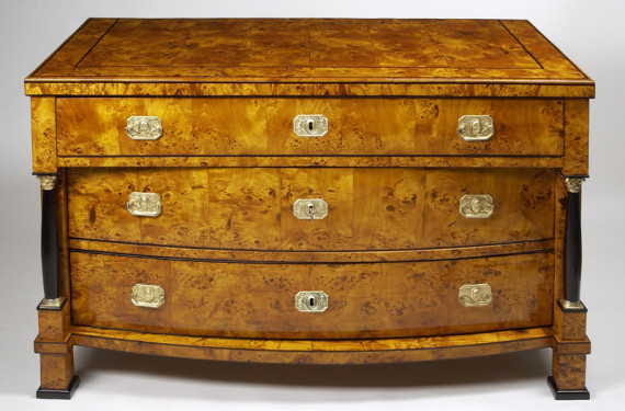 An exceptional Biedermeier commode