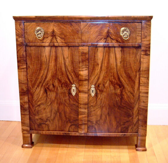 A Biedermeier two door commode