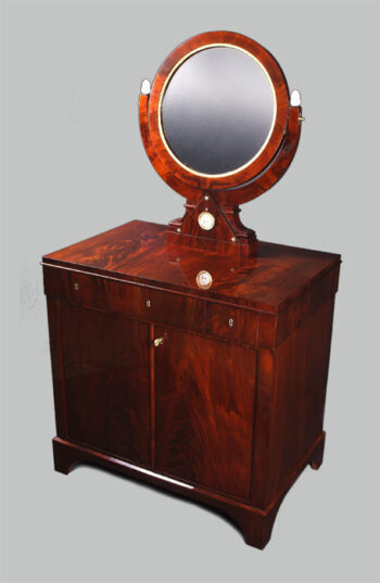 A rare and unusual Biedermeier trumeau / dressing table