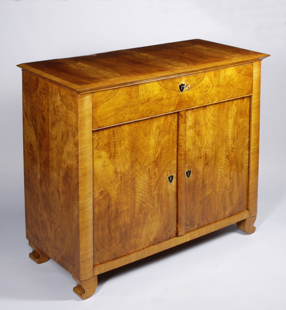 A Biedermeier two door commode