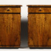 A pair of beautifully veneered Art Deco cabinets