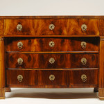 A Biedermeier four drawer commode