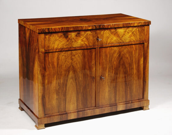 A large Biedermeier two door commode