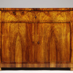 A large Biedermeier two door commode